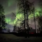 Ivalo Northern Lights Riverfront Lapland Sauna Hot Tub Near Airport Inari