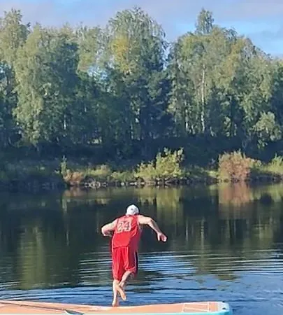 Ivalo Northern Lights Riverfront Lapland Sauna Hot Tub Near Airport