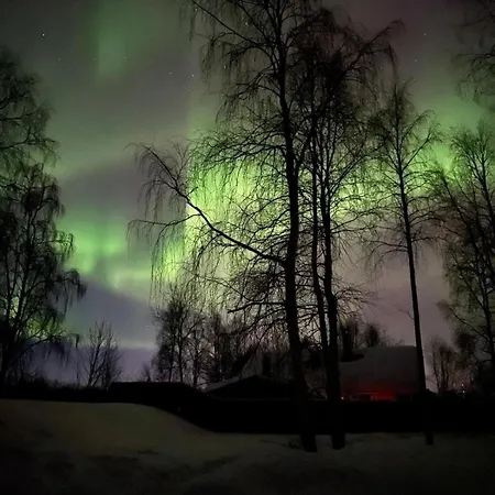Ivalo Northern Lights Riverfront Lapland Sauna Hot Tub Near Airport Inari