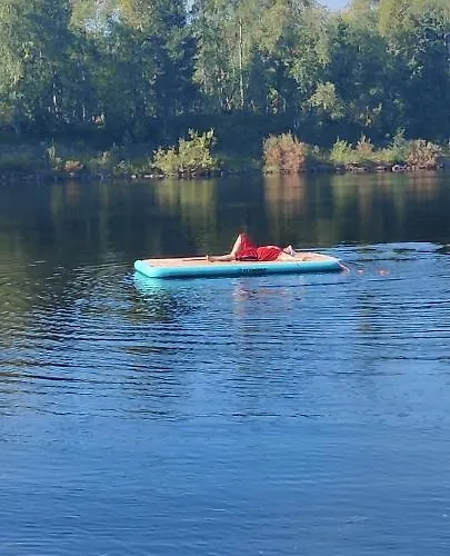 Ivalo Northern Lights Riverfront Lapland Sauna Hot Tub Near Airport