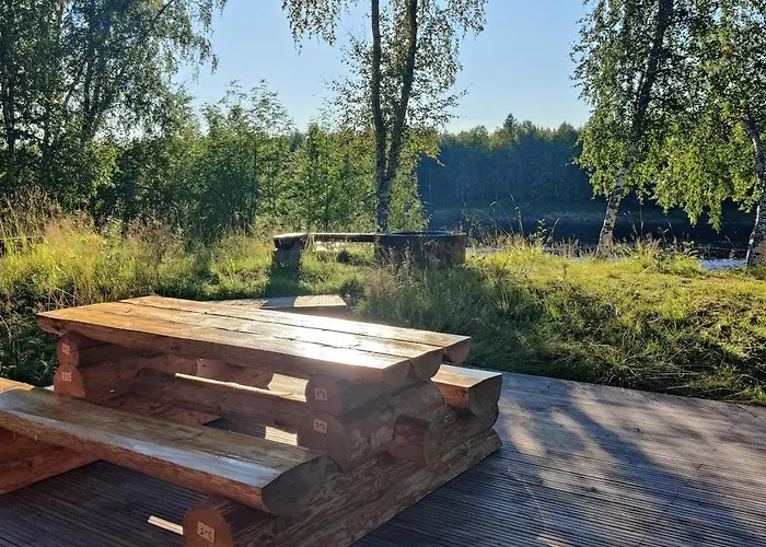 Ivalo Northern Lights Riverfront Lapland Sauna Hot Tub Near Airport Alpstuga